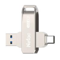 朗科（Netac） US15 双接口U盘 Type-C+USB3.2 64GB(单位：个) 银色