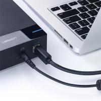 绿联（UGREEN） 10372 打印数据线 2M USB3.0  A公对B公打印插头镀金成型款 (单位：条) 黑色