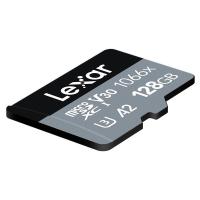雷克沙（Lexar）LMS1066128G-BNNNC 存储卡 128GB Micro SD3.0 UHS-I 传输160MB/s 写入120MB/s 尺寸11*15*1mm (单位：片) 黑灰配色