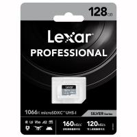 雷克沙（Lexar）LMS1066128G-BNNNC 存储卡 128GB Micro SD3.0 UHS-I 传输160MB/s 写入120MB/s 尺寸11*15*1mm (单位：片) 黑灰配色