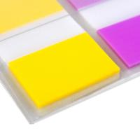3M 680-2PK-3 透明塑料 指示标签 25*44mm*2  (单位：包 )黄色、紫色