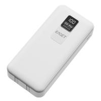 忆捷（EAGET）EQ202移动电源 自带双线智能数显 快充多接口便携式 22.5W 20000毫安（单位：个） 白色