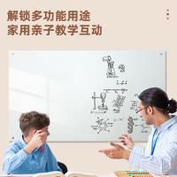 得力（deli） 8741 悬挂式磁性钢化白板 200*100cm(单位：块) 白色