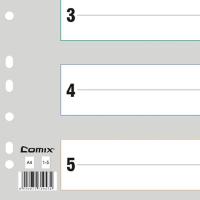 齐心（COMIX） IX901 索引纸 A4，11孔 50/200套 (单位:套)