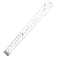 得力（deli） 8462 直尺 20CM（单位：只）银色