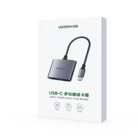 绿联（UGREEN） 80798 读卡器 Type-C三合一 （单位:个） 银色