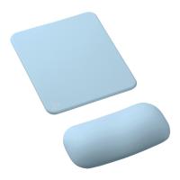 山业 MPD-GEL25BL 鼠标垫腕托套装 鼠标垫4.5mm 腕托20mm(单位：套) 天蓝色