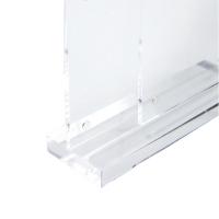 得力（deli） 50857 T型强磁亚克力桌牌(透明) 210mm*297mm 透明色 (单位:个)