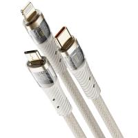 洛克（ROCK） G20一拖三快充数据线 卡其白 RCB0833 1.5M (单位:根)