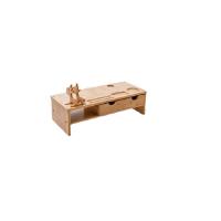倍方 电脑显示器增高架 双抽屉 72747 54*23*14cm (单位:个) 原色