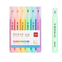得力（deli） S605 柔彩三角杆荧光笔 6色/套 (单位:套)