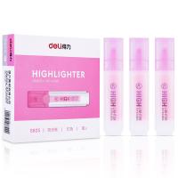 得力（deli） S625荧光笔(红)10支一盒（单位：盒）