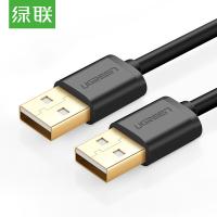 绿联（UGREEN） 30136 USB2.0公对公线 3米 黑色 (单位:根)