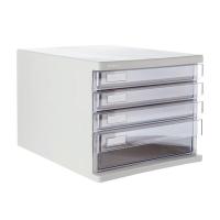 晨光（M&G） 桌面文件柜 4层抽屉式拉手 ADM95295 270*362*256mm (单位:个) 灰色