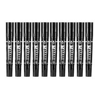 齐心（COMIX）MK832 大双头记号笔 10支/盒 (单位:盒) 新老包装随机发货 黑色