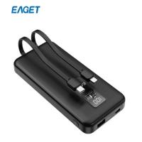 忆捷（EAGET） EQ102-黑色 移动电源 147.5*68.5*16.5mm、240g 10000毫安 数字双显自带线 黑色 (单位：个) 黑色