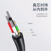 绿联（UGREEN） 10311 USB数据线 USB2.0 公对公 2m (单位：条) 黑色