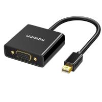 绿联（UGREEN） 10459 转换器 MINI DP转VGA (单位：个) 黑色