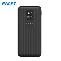 忆捷（EAGET）EQ102快充移动电源 22.5W自带双线智能数显10000毫安147.5*68.5*16.5mm（单位：个）黑色