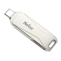 朗科（Netac）G473 旋转型双接口金属手机电脑优盘 128GB（单位：个）