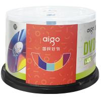 爱国者（aigo）DVD+RW 空白光盘/刻录盘 1-4速4.7GB 台产 可擦写 可重复刻录 桶装50片 (单位：组）