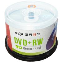 爱国者（aigo）DVD+RW 空白光盘/刻录盘 1-4速4.7GB 台产 可擦写 可重复刻录 桶装50片 (单位：组）