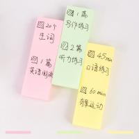 得力（deli） 66306 学生记事贴 76*25mm 300张/包 黄、粉、绿  包装四款图案随机发货 (单位:包)