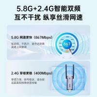 绿巨能（llano）Wifi5款 USB无线双天线网卡 2.4/5.8G双频（单位：个）