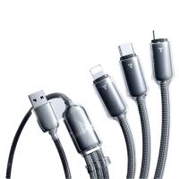 图拉斯 小冰线系列 三合一数据线 1.68米 5V/3A(单位：条) Lightning+Type-C+Micro 冰透灰