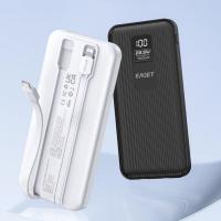 忆捷（EAGET） 自带双线充电宝10000毫安快充EQ102 10000mAH (单位:个) 黑色