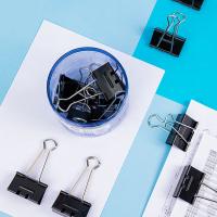 得力（deli） 8561S 省力长尾票夹 50mm 12只/筒(单位：筒) 黑色