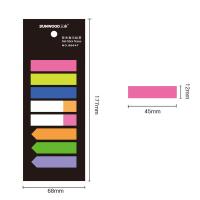 三木(SUNWOOD) 96647 荧光指示标签/便签纸  4袋/组  (单位:组) 颜色随机
