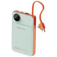 纽曼（Newmine）AL25精简版自带线快充移动电源  10000mAh 113*69*17mm (单位：个）青色