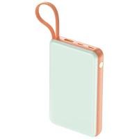 纽曼（Newmine）AL25精简版自带线快充移动电源  10000mAh 113*69*17mm (单位：个）青色