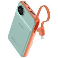 纽曼（Newmine）AL25精简版自带线快充移动电源  10000mAh 113*69*17mm (单位：个）青色
