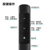 得力（deli）2808L激光翻页笔138*18.1*14.3mm（单位：支）黑色