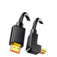 毕亚兹（BIAZE）HX116-大边朝下HDMI线4K3D数字高清线90度弯头 5米(单位：根）黑色