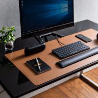 山业 MPD-C6BR-90 鼠标垫 900x400mm PU皮 （单位:张） 茶色