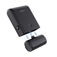 爱沃可（iWALK） LPP001L 二合一胶囊充电宝 13500mAh lightning接口 （单位：个） 黑色