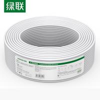 绿联（UGREEN）80104 工程家装电话线 NW137 100m/卷 RJ11 4芯纯铜线芯+PVC外被 线径3mm（单位：卷）
