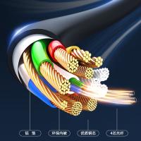 毕亚兹（BIAZE）HX66-70m 光纤HDMI 高清线3D 视频线2.0版70米（单位：个）黑色