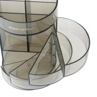 晨光（M&G） ABT98447 透明四层时尚笔筒 长83mm*宽83mm*高125mm(单位：个) 黑色透明