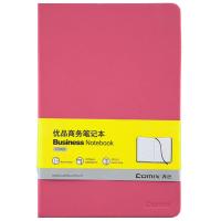 齐心(COMIX) C5902 皮面笔记本 A5 122张/本 （单位:本） 玫红