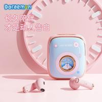 洛克（ROCK） 哆啦A梦 复古TWS蓝牙耳机 半入耳式 48*42*25mm (单位:副) 蓝粉色