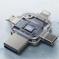 忆捷（EAGET）I71- USB3.0 Lightning Type-C MicroUSB口 苹果安卓手机电脑通用四接口存储U盘 商用  64G（单位：个）