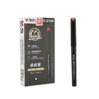 晨光(M&G) MG2180 拔盖中性笔 签字笔 0.5mm 12支/盒（单位：盒）黑色 新老产品随机发货
