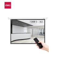 得力（deli） 50441 电动遥控 投影幕布 120英寸4：3(单位：个) 白色