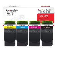 欣彩（Anycolor）AR-CTL200 粉盒 黑色4000页,彩色3000页 四色套装 (单位:套) 适用奔图PANTUM CP2506DN CM7006FDN