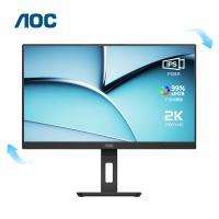 AOC Q27P3U 显示器 27英寸 IPS 2K 100Hz 窄边框 旋转升降 TUV低蓝光 （单位：台） 黑色