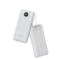 沃品（WOPOW）L08 自带线快速充超大容量充电宝 10000mAh 白色（单位：个）